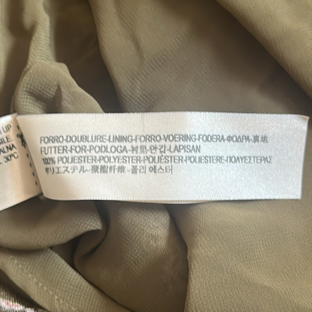 Massimo Dutti Olive Green Patterned Midi Skirt - Picture 4 of 7